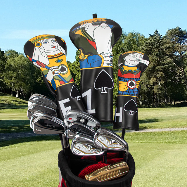 Poker kingdom Wood Head Cover Set