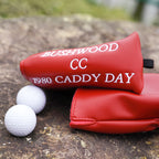 Red BUSHWOOD CC Driver Putter Head Cover