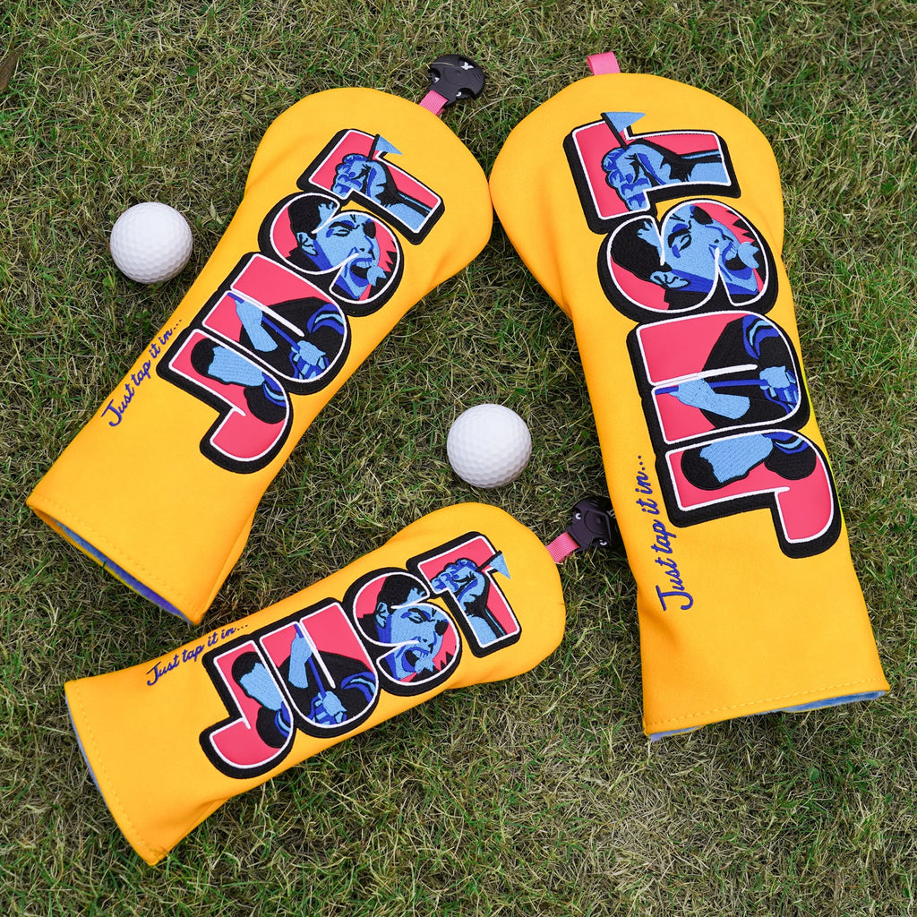 Yellow JUST Driver Driver Head Cover Set