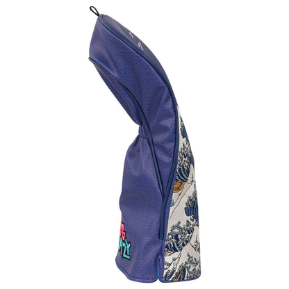 Blue Daywind Waves Driver Golf Head Cover Set