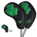 Green Clover Patch Iron Golf Head Cover