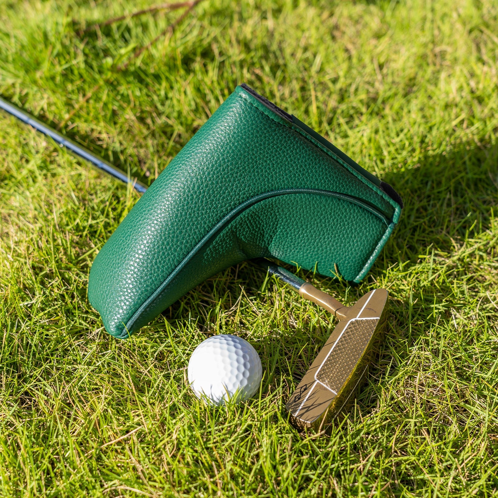 Green Bottom Green Edge Large Litchi Magnet Balde Putter Cover