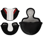 Black Background Red and White Golf Putter Cover