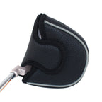 Black Large Litchi Pattern Mallet Putter Head Cover