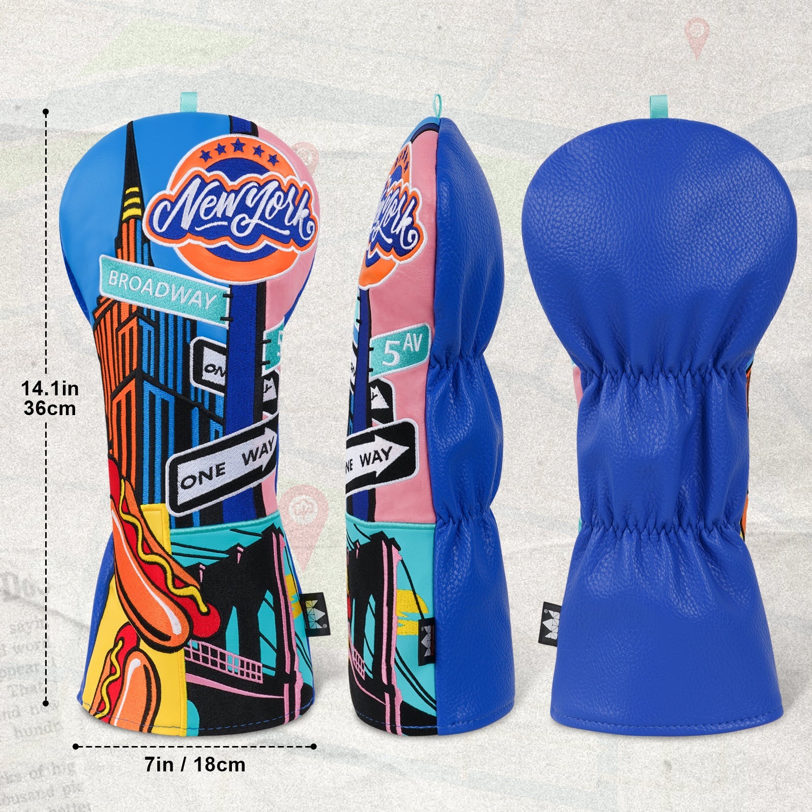 New York Landmark Driver Golf Headcover