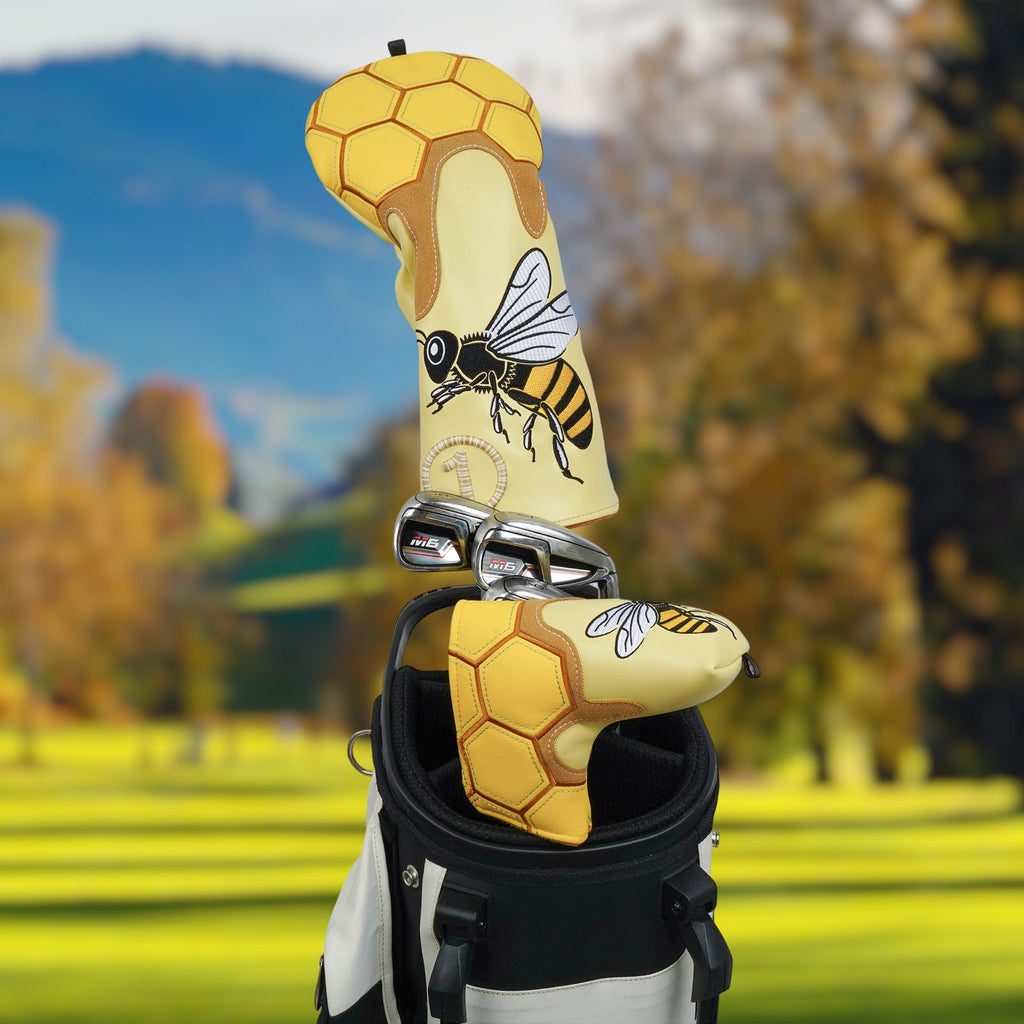 Honeybee Driver and Blade Putter Golf Headcover