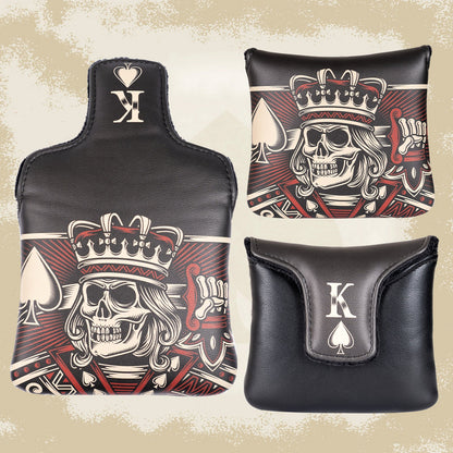 Black Skull K Driver Putter Head Cover Set
