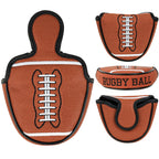 Football Mallet Putter Golf Head Cover
