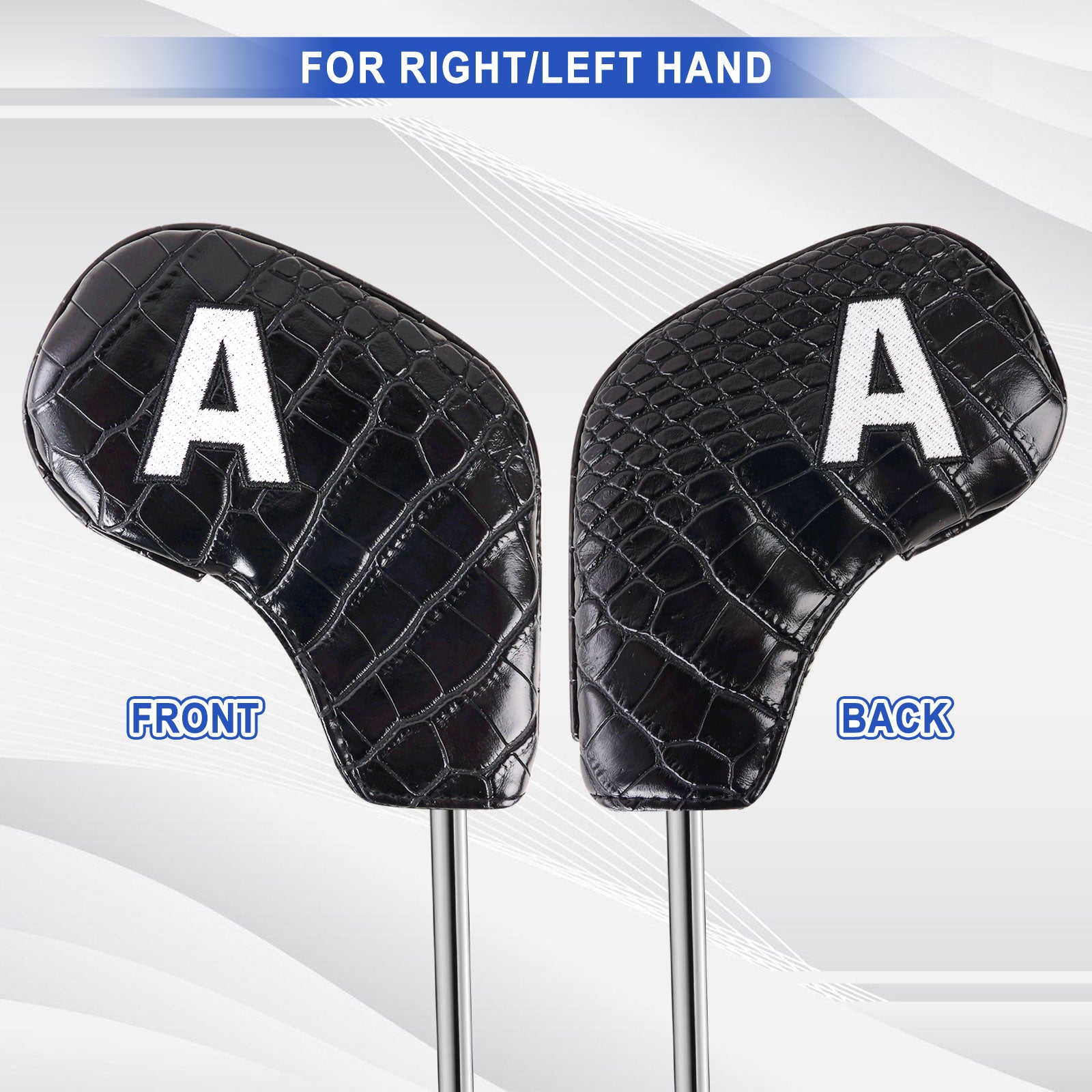 Black PVC Alligator Lines Iron 11pcs(3-9,P,A,S,L)