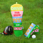 Blue Yellow Pink Green Splice Driver Putter Golf Headcover