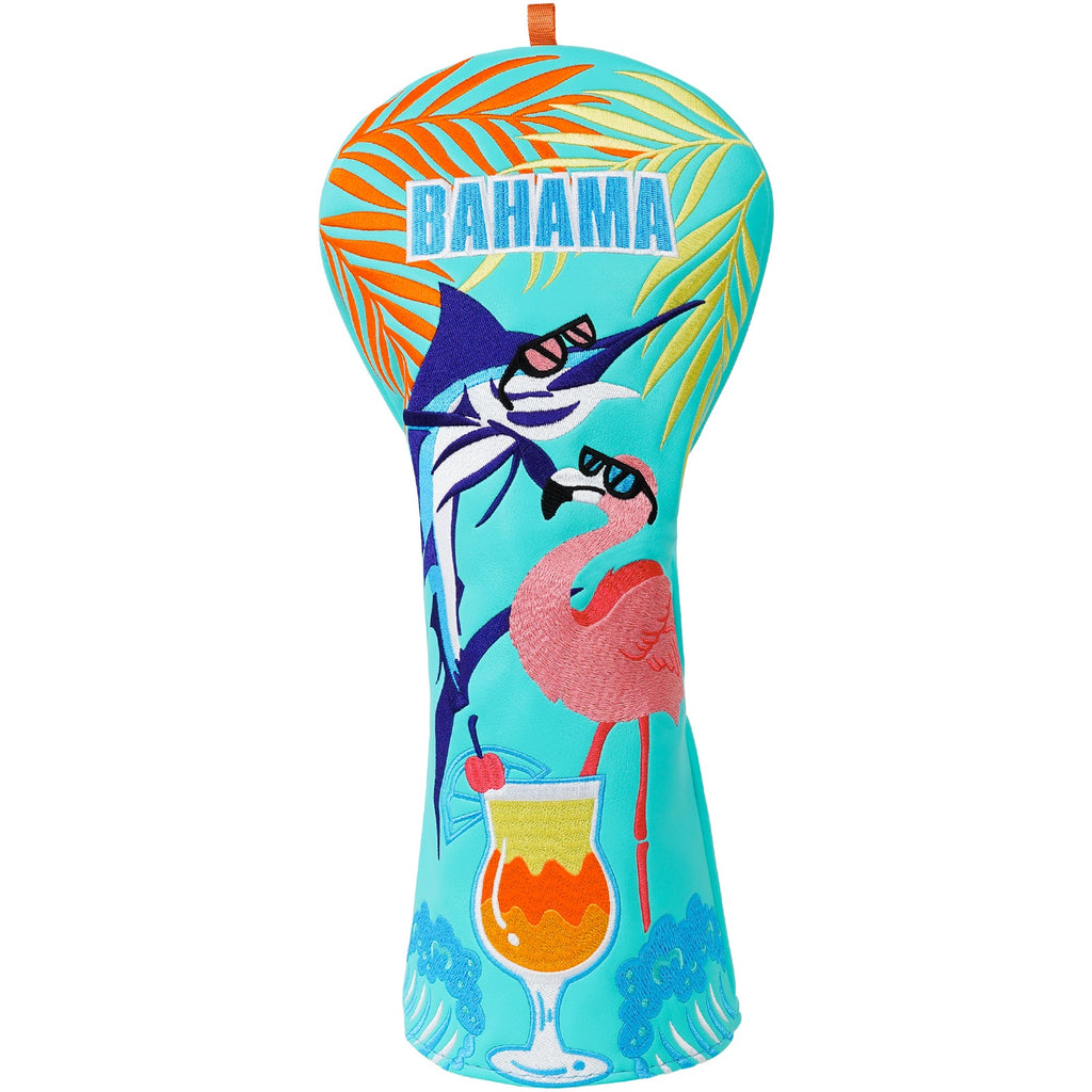 Blue PU bahama Driver Head Cover