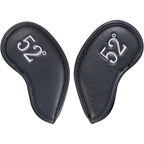 Black Wedges Iron Headcovers Set For 52° 56° 60° Degree