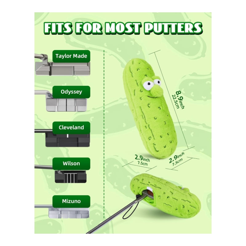 Tangy Pickle Cucumber Plush Blade Putter Cover