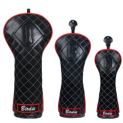 Black Birdie Golf Head Cover Set