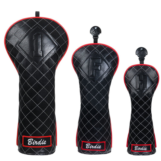 Black Birdie Golf Head Cover Set