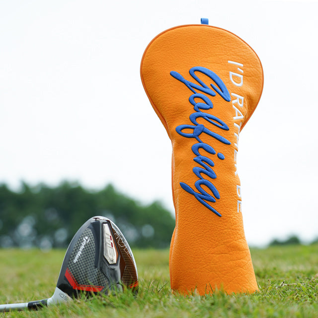 Orange I'd Rather Play Golf Driver Head Cover