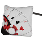 Chips and Four Aces Poker Mallet Putter Head Cover-CraftsmanGolf