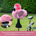 Elegant Flamingo Plush Driver Headcover