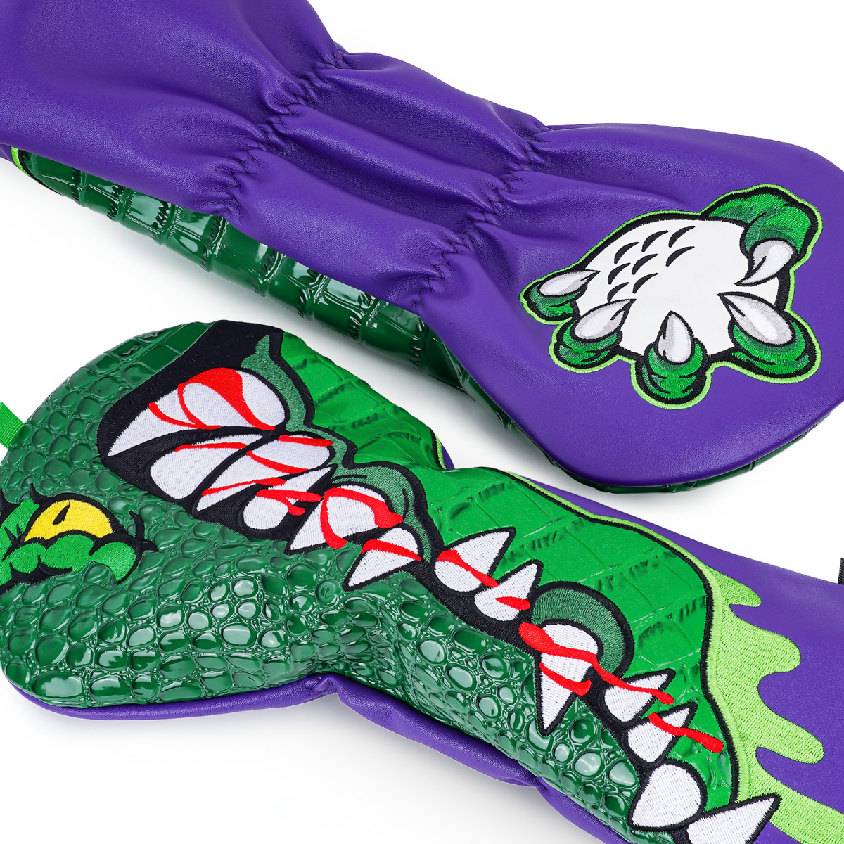 Alligator Purple Leather Driver Head Cover