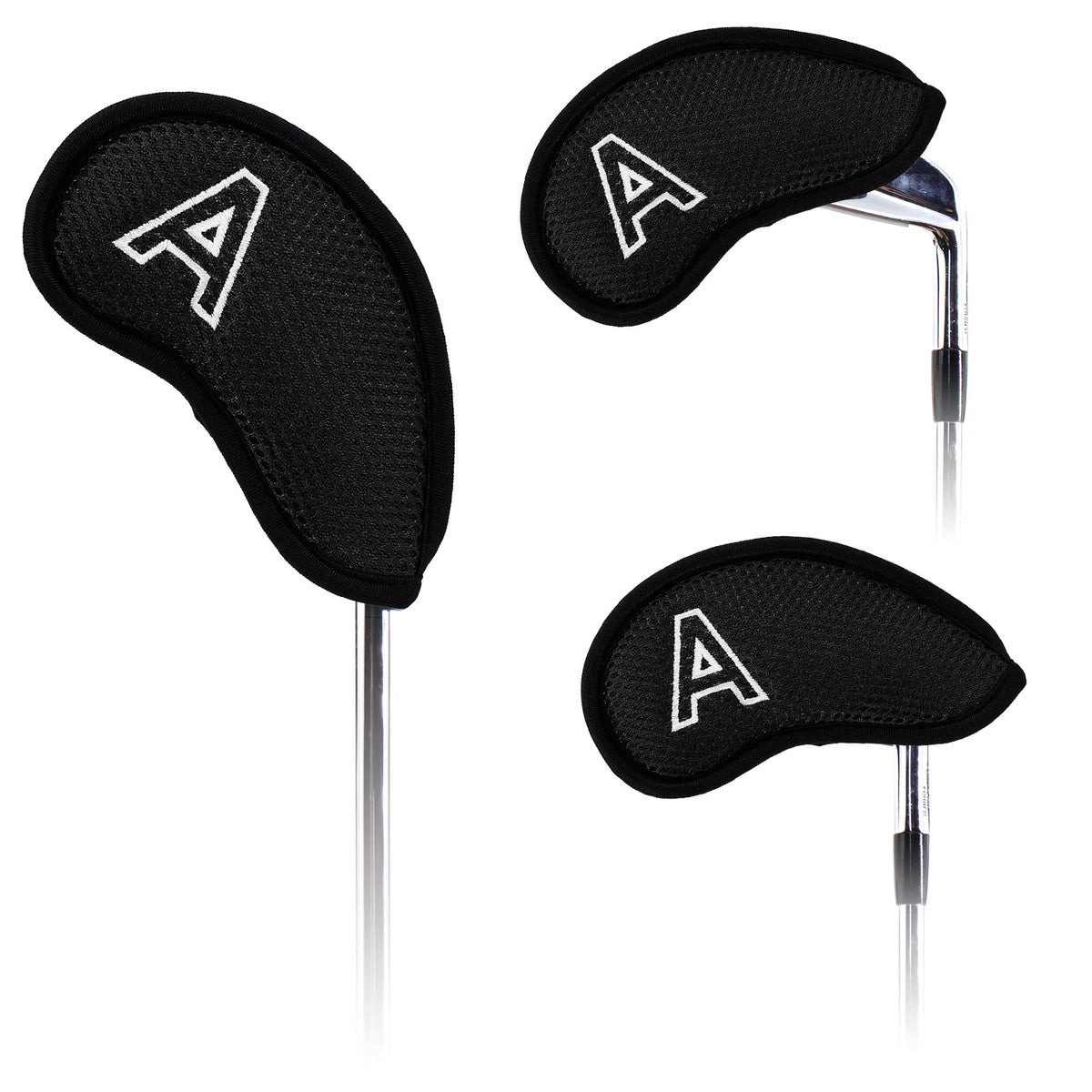 10 pcs/Set Black Meshy Golf Iron Head Covers