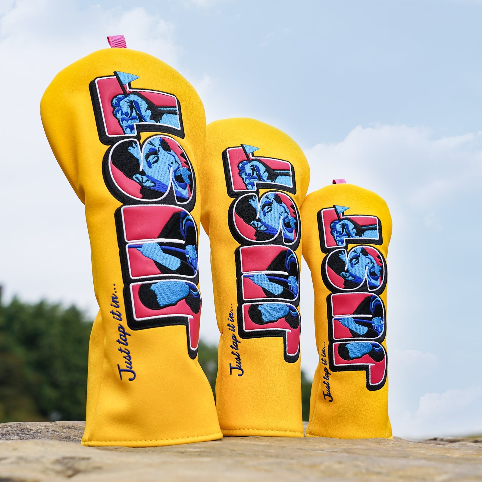 Yellow JUST Driver Driver Head Cover Set