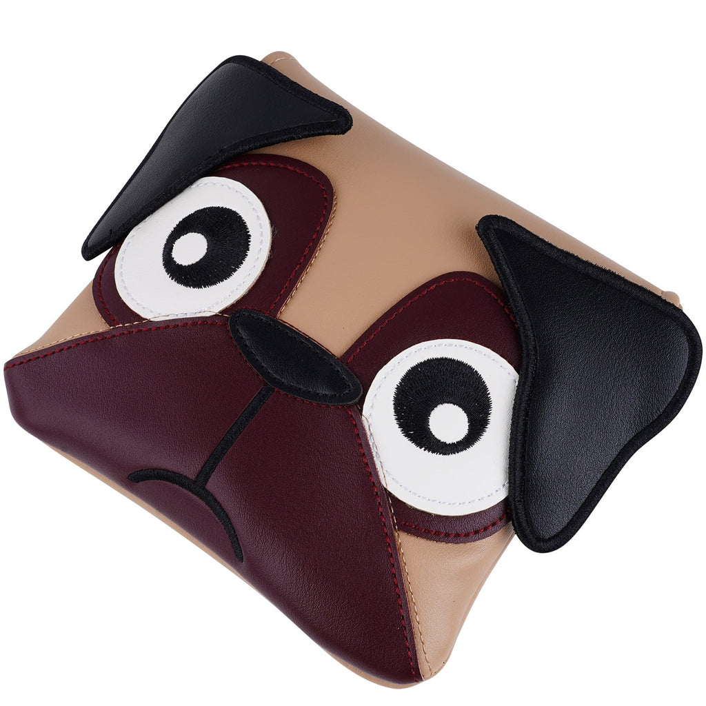 Brown Pug Square Putter Head Cover