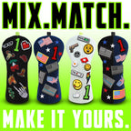 Hook-and-loop Embroidered Patches Driver Head Cover