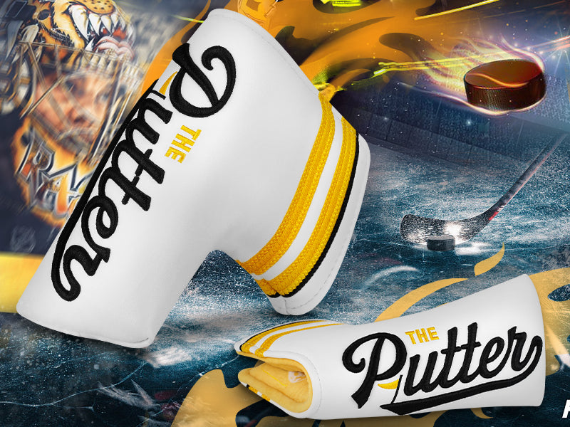 White Hockey Jersey Blade Putter Head Cover