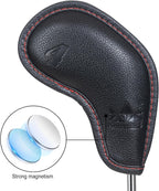 9pcs/Set Black Stamping No. Golf Iron Head Covers