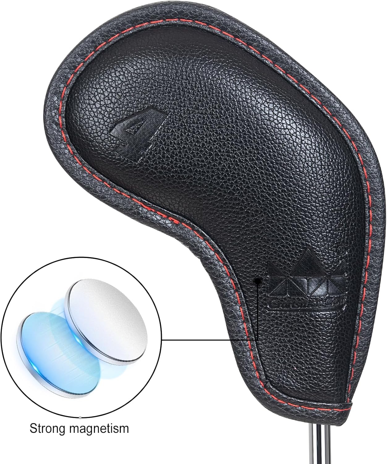 9pcs/Set Black Stamping No. Golf Iron Head Covers