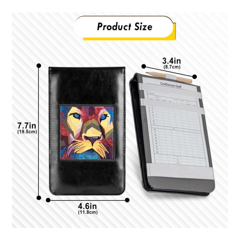 Personalized Scorecard & Yardage Book Holder Cover With Logo/Photo