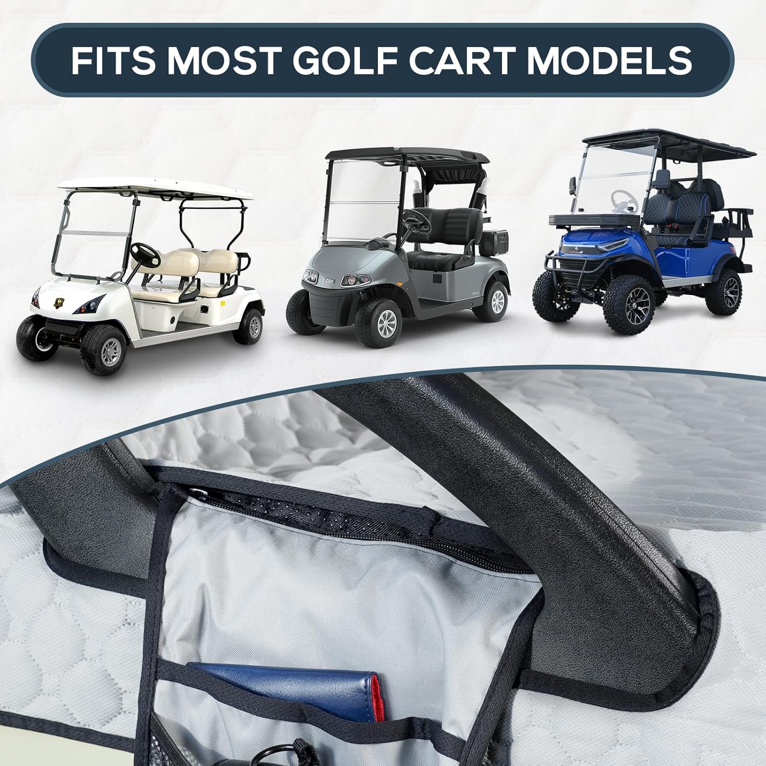 Golf Cart 2 Passenger Universal Seat Covers