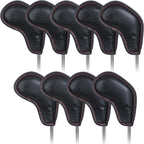 9pcs/Set Black Stamping No. Golf Iron Head Covers