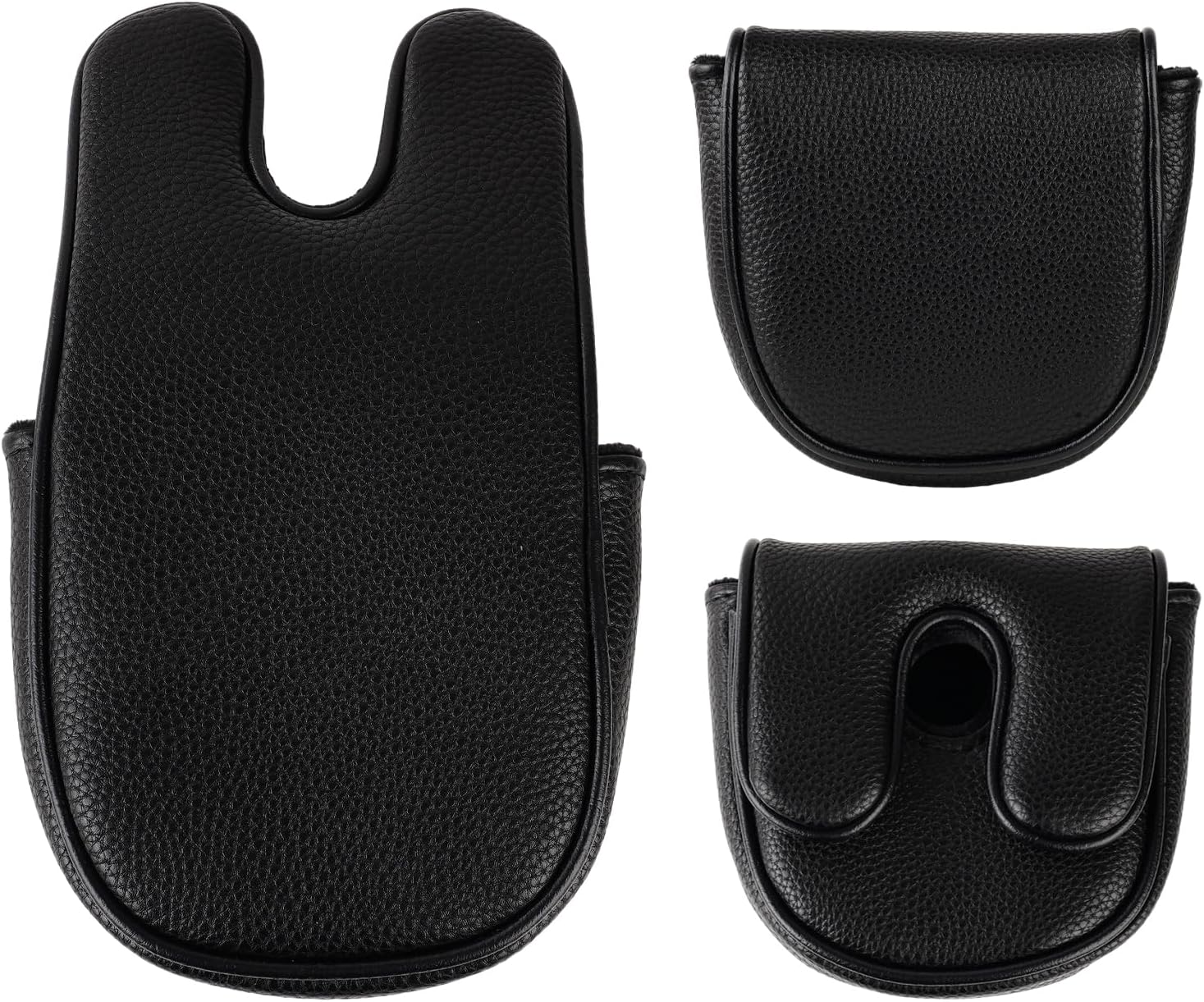 Black Magnetic Leather Putter Head Cover for LAB DF3