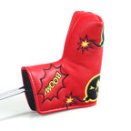 Red PU Black Bomb Blade Head Cover