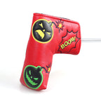 Red PU Black Bomb Blade Head Cover