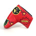 Red PU Black Bomb Blade Head Cover