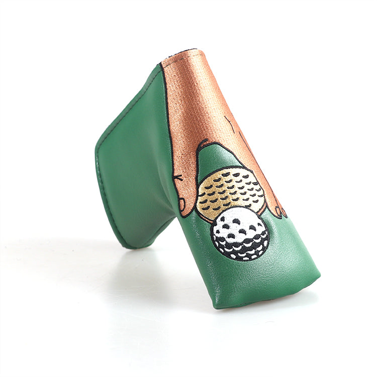 Green PU Picking up the Ball Blade Head Cover