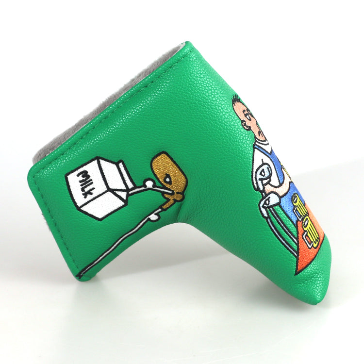 Beer Man Leather Golf Club Blade Head Cover