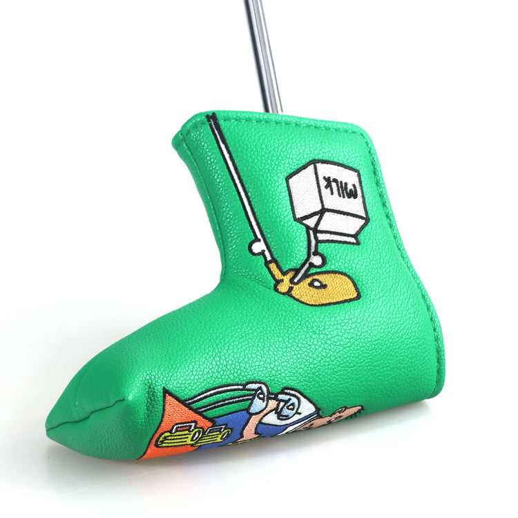 Beer Man Leather Golf Club Blade Head Cover