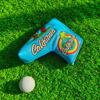 Blue PU Brown Bear Blade Head Cover