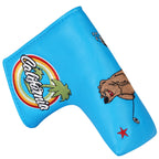 Blue PU Brown Bear Blade Head Cover