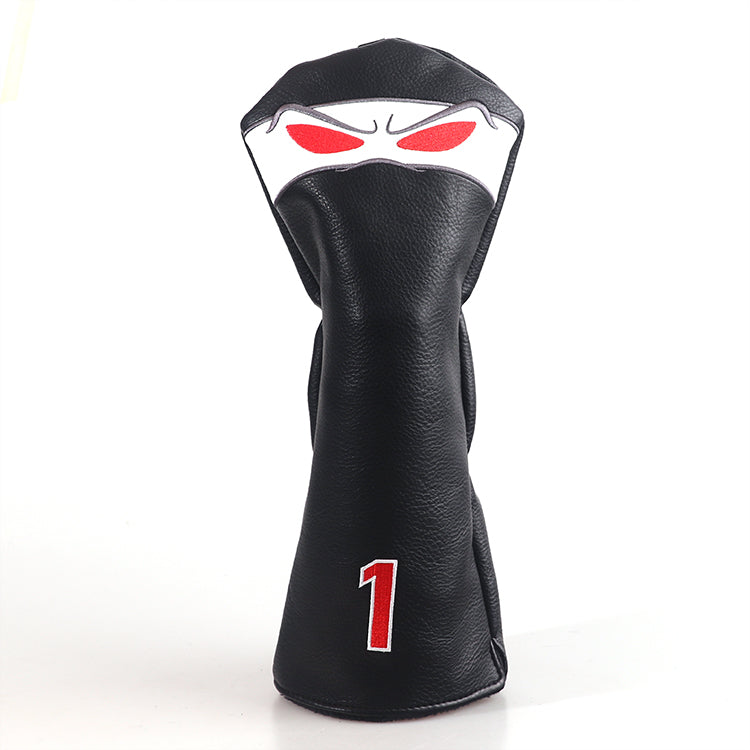 Black PU Red Eyes Driver Head Cover
