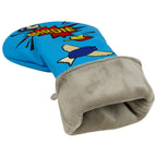 Blue PU Bird Driver Head Cover