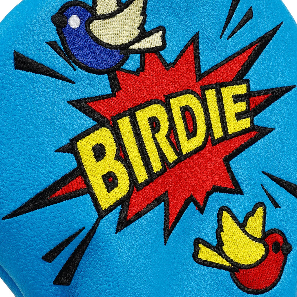 Blue PU Bird Driver Head Cover