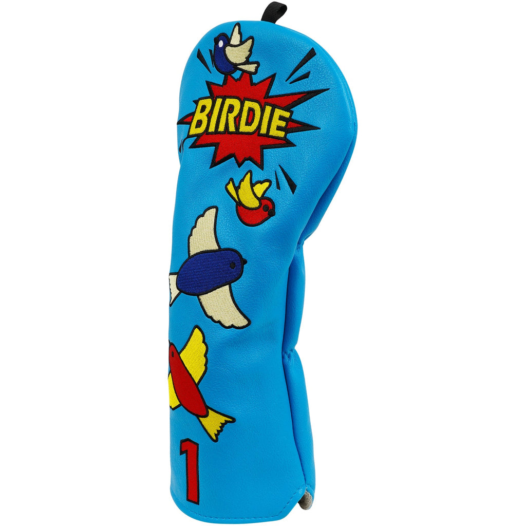 Blue PU Bird Driver Head Cover