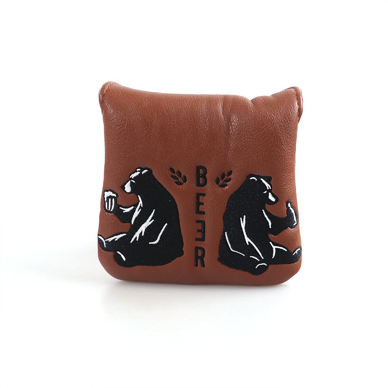 Bear & Beer Mallet Head Cover