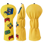 Yellow PU Controller Driver Head Cover