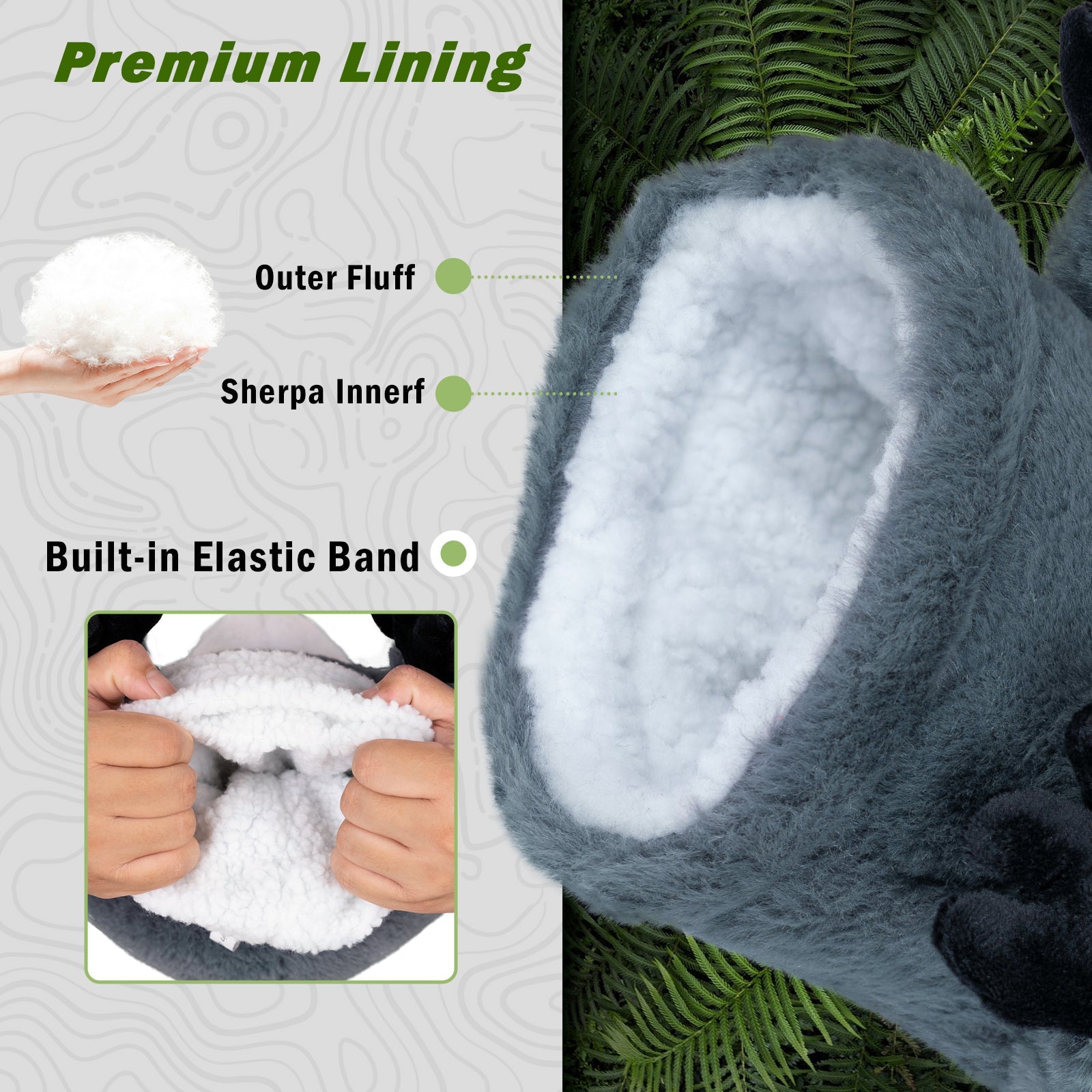 Grey raccoon Plush Animal Driver Head Cover