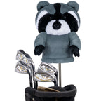 Grey raccoon Plush Animal Driver Head Cover